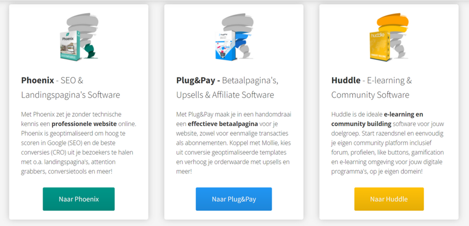 phoenix-software-plugandpay-software-huddle-software-imu-internet-marketing-unie